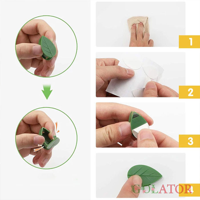 گیره گل و گیاهان رونده بسته 10 عددی 
